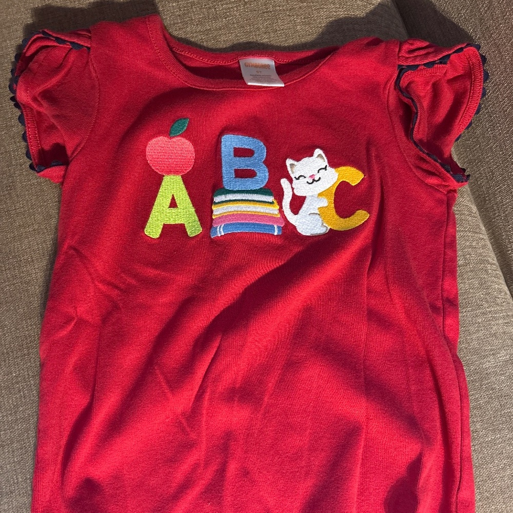 Girls Kitty ABC shirt (size 5T) Gymboree